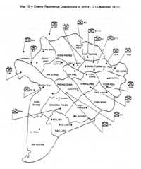 Enemy Regimental Disposition in MR-4 - 31 December, 1972