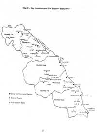 Key Locations and Fire Support Bases, MR-1