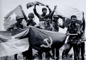 South Vietnamese troops after defeating the 
communists at <I>Xuan Loc</I>